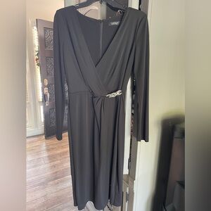 Ralph Lauren black long sleeve dress